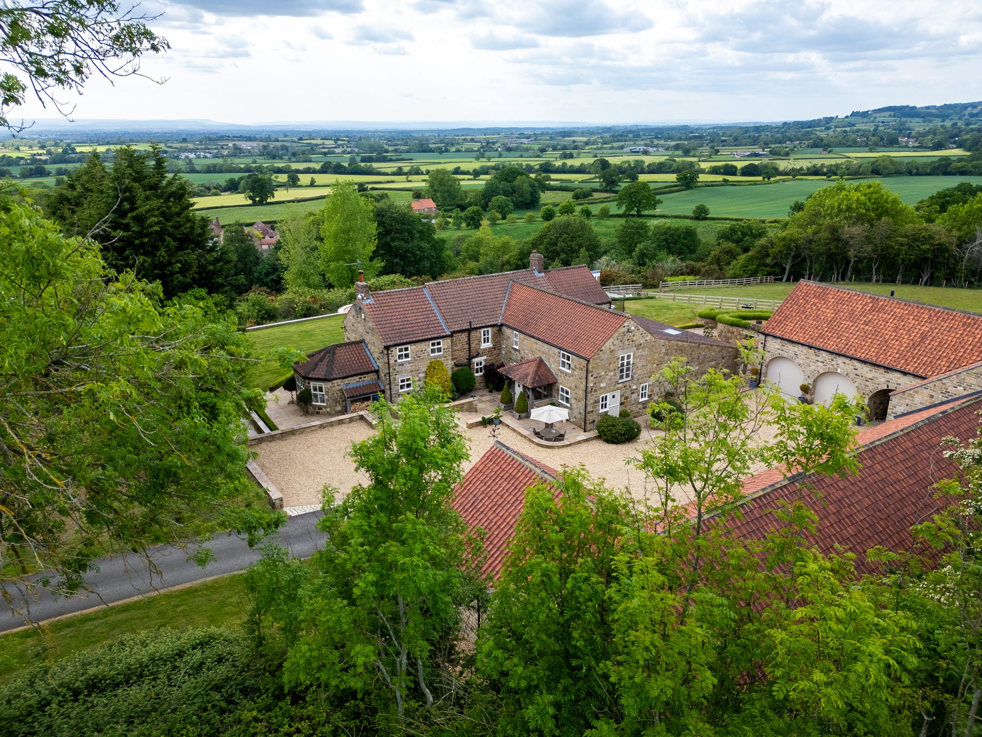 Over the rooftops to the Vale of York beyond